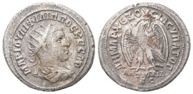Syria, Antioch. Philip II, AD 247-249. AR, Tetradrachm. 10.96 g. 28.03 mm.
Obv: ΜΑΡ ΙΟΥΛΙ ΦΙΛΙΠΠΟϹ ΚΕϹΑΡ. Radiate and draped bust of Philip II, right....