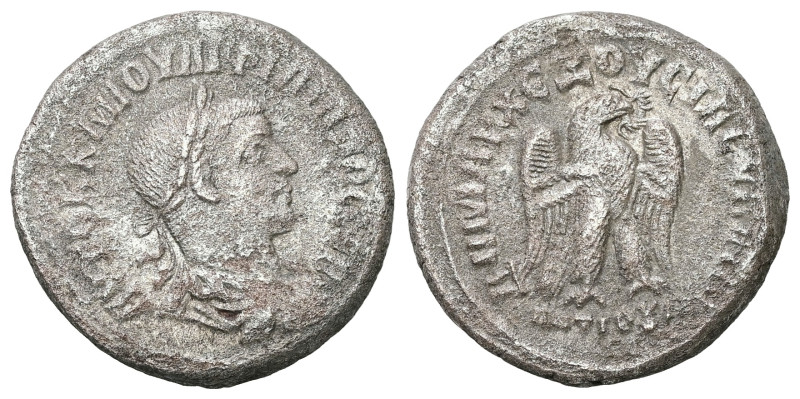 Syria, Antioch. Philip II, AD 247-249. AR, Tetradrachm. 13.06 g. 26.82 mm.
Obv: ...