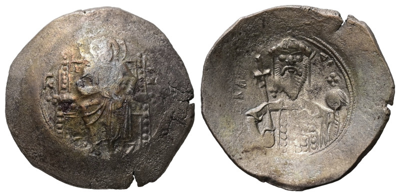 Alexius I, AD 1081-1118. Bl, Aspron Trachy. 5.31 g. 28.22 mm. Constantinople.
Ob...