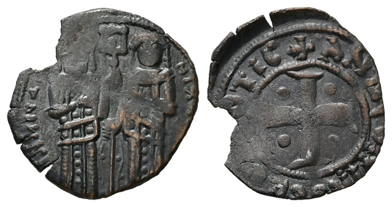 Andronicus II Palaelogus and Michael IX, AD 1282–1328. AE, Assarion. 1.40 g. 19....