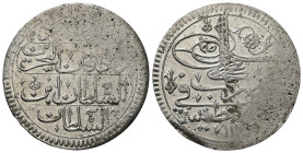 Islamic. Ottoman Empire. AR, Zolota (Zolta). 24.85 g. 39.06 mm. Qustantiniya (Constantinople). 
Obv: Islamic legend.
Rev: Islamic legend.
Very Fine.