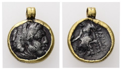 Ancient Greek Gold Necklace.

Weight: 4.89 g.
Diameter: 19.72 mm.