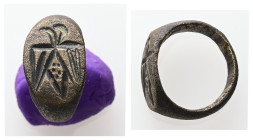 AE Late Roman finger-ring 

Weight: 3.92 g.
Diameter: 14.40 mm.