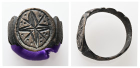 AE Late Roman finger-ring (AD 4th-6th centuries)

Weight: 5.52 g.
Diameter: 18.81 mm.