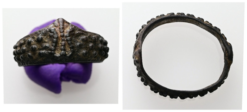 AE Ottoman archer’s ring.

Weight: 6.99 g.
Diameter: 21.43 mm.