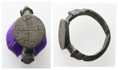 AE Byzantine finger-ring 

Weight: 7.65 g.
Diameter: 19.12 mm.