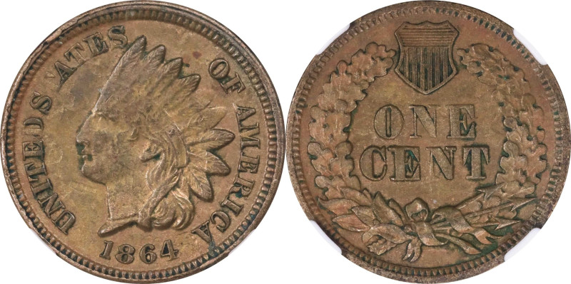 1864 Indian Cent. Copper-Nickel. EF-40 (NGC).
PCGS# 2070. NGC ID: 227K.
Ex Sta...