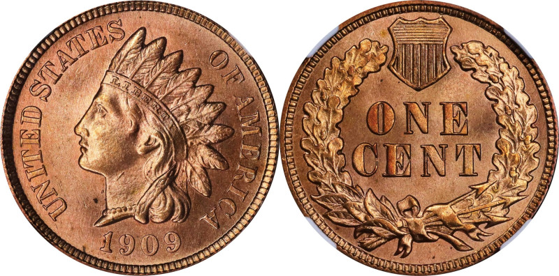 1909 Indian Cent. MS-66 RD (NGC).
PCGS# 2237. NGC ID: 2297.