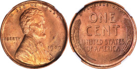 1909 Lincoln Cent. V.D.B. MS-65 RB (NGC).
PCGS# 2424. NGC ID: 22AZ.