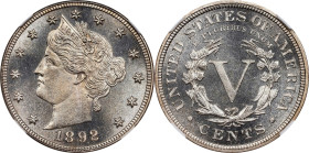 1892 Liberty Head Nickel. Proof-66 (NGC).
PCGS# 3890. NGC ID: 2782.