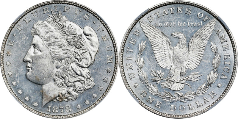 1878 Morgan Silver Dollar. 8 Tailfeathers. VAM-23. Top 100 Variety. Doubled Prof...