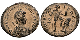 VALENTINIAN I. AE, Follis. 367-375 AD Artifically sand patina

21mm 4,14g