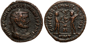 Diocletian, 284-305. Antoninianus (bronze, Antioch. IMP C C VAL DIOCLETIANVS P F AVG

20mm 3,14g