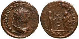 Diocletian, 284-305. Antoninianus (bronze, Antioch. IMP C C VAL DIOCLETIANVS P F AVG

21mm 3,44g