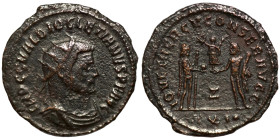 Diocletian, 284-305. Antoninianus (bronze, Antioch. IMP C C VAL DIOCLETIANVS P F AVG

22mm 2,85g