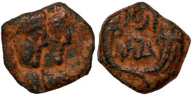 KINGS OF NABATEA. Aretas IV (9 BC-40 AD), with Shaqilath I. Ae. Petra.

15mm 2,61g