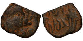 KINGS OF NABATEA. Aretas IV (9 BC-40 AD), with Shaqilath I. Ae. Petra.

13mm 2,18g
