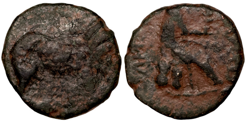 Greek coin 1-4 BC century

15mm 2,34g