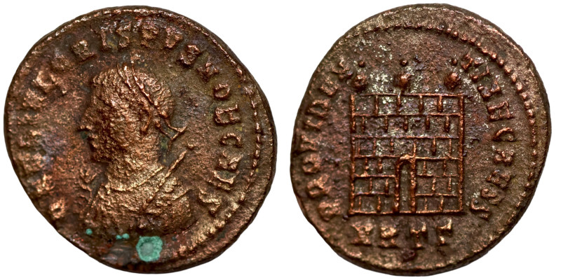 Crispus, 316-326 AD Bronze Follis

18mm 3,00g