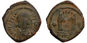 Byzantine bronze coin

30mm 13,13g