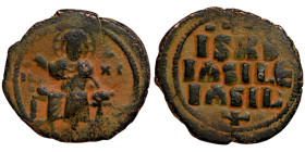 Byzantine bronze coin

28mm 8,15g