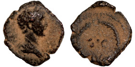 Byzantine bronze coin

11mm 0,92g

 Artifically sand patina