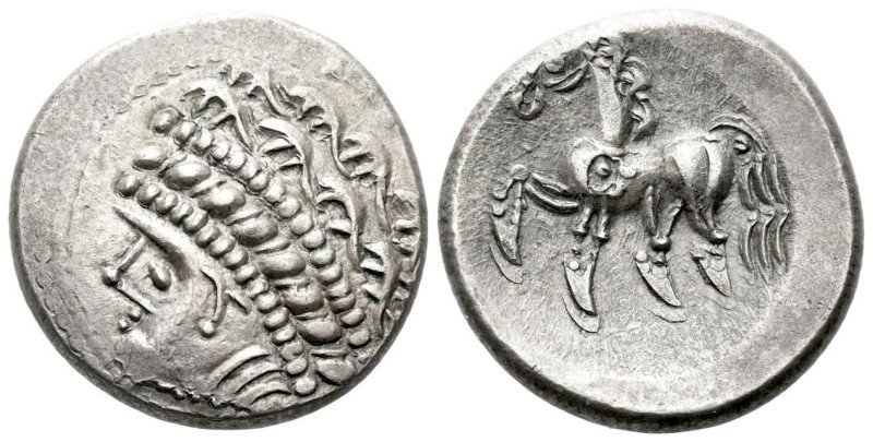 Celtic, East Noricum Tetradrachm Samobar Type A circa II-I century, AR 25.00 mm....