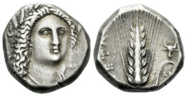 Lucania, Metapontum Nomos circa 330-290 - From a Swiss collection from Tessin assembled in the 1920s (sold with its original ticket).