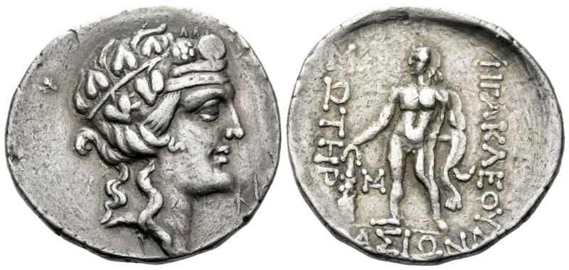 Island of Thrace, Thasos Tetradrachm circa 180-100, AR 32.00 mm., 14.00 g.
Ivy-...