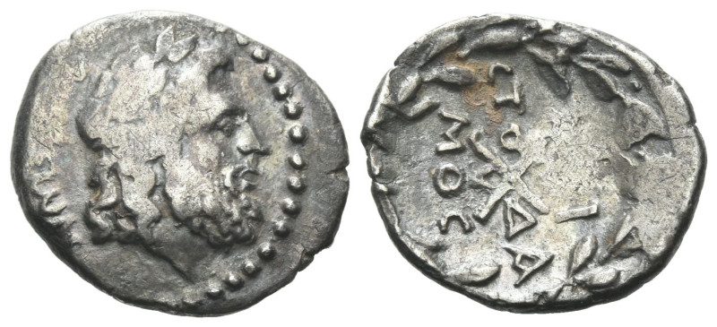 Achaia, Achaean League Aigion Hemidrachm circa 83-30, AR 17.00 mm., 1.95 g.
Lau...