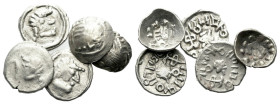 Arabia, Large lot of 5 silver fractions I century