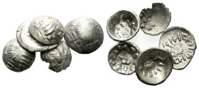 Arabia, Large lot of 5 silver fractions I century BC
