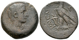 Egypt, Alexandria Octavian as Augustus, 27 BC – 14 AD Diobol – 80 Drachmai circa 30-28 BC