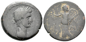Egypt, Alexandria Octavian as Augustus, 27 BC – 14 AD Diobol circa 11-12 (year 41)