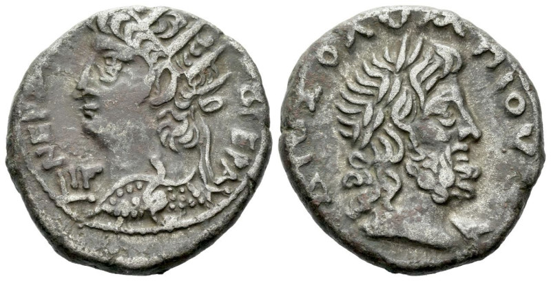 Egypt, Alexandria Nero, 54-68 Tetradrachm circa 66-67 (year 13), billon 24.50 mm...