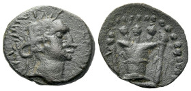Egypt, Alexandria Domitian, 81-96 Dichalcon (barbaric imitation) circa 81-96