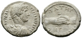 Egypt, Alexandria Hadrian, 117-138 Tetradrachm circa 128-129 (year 13)