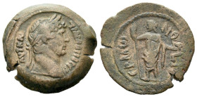 Egypt, Alexandria Hadrian, 117-138 Obol Hermonthite. circa 126-127 (year 11) - Extremely rare. No specimens recorded on coin-archives.