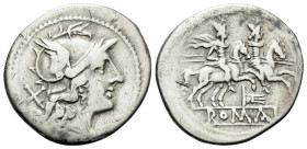 Rostrum tridens (second) series Denarius circa 206-195 - Ex Tauler & Fau sale 103, 1280.