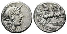 Q. Minicius Rufus. Denarius circa 122