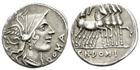 Cn. Domitius Ahenobarbus. Denarius 116 or 155