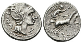 L. Flaminius Chilo Denarius circa 109-108
