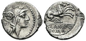 D. Iunius Silanus L.f. Denarius circa 91