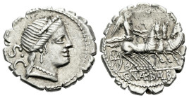 C. Naevius Balbus. Denarius serratus circa 80