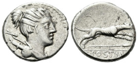 C. Postumius. Denarius circa 74