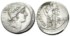 Mn. Acilius Glabrio. Denarius circa 49