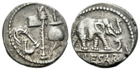 C. Iulius Caesar. Denarius circa 49-48