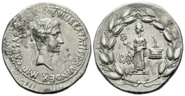 Octavian as Augustus, 27 BC – 14 AD Tetradrachm Ephesus circa 28