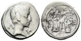 Octavian as Augustus, 27 BC – 14 AD Drachm of Masicytus Lycia circa 27-20