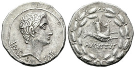 Octavian as Augustus, 27 BC – 14 AD Tetradrachm Ephesus circa 25